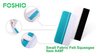 Blue Small Squeegee With White Felt Car Vinyl Wrap Tool