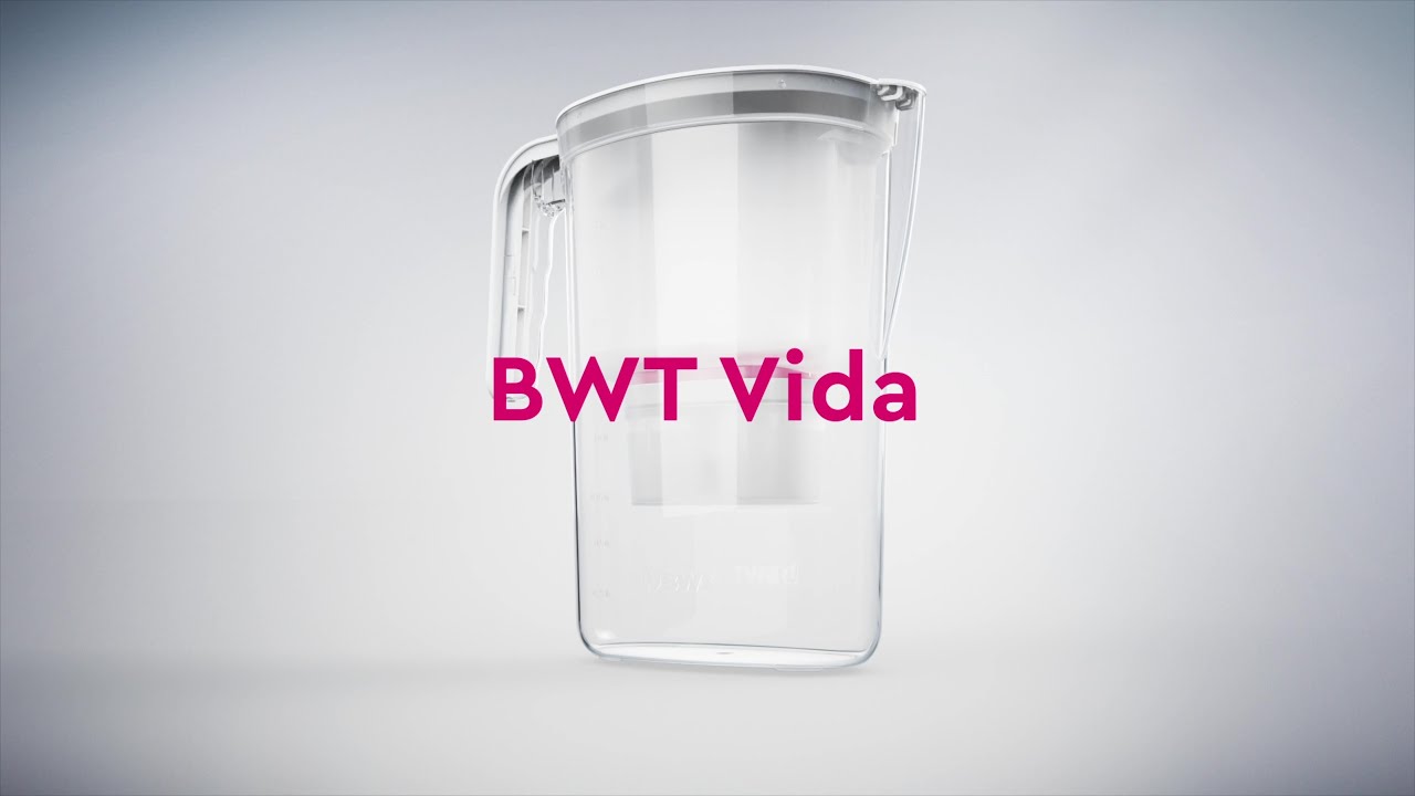 BWT Caraffa filtrante 2,6 litri con filtro e timer manuale Vida