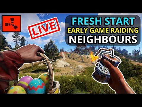 RUST SOLO - STARTING FRESH - Can We Build And RAID?!  - LIVE - RUST SOLO - STARTING FRESH - Can We Build And RAID?!  - LIVE