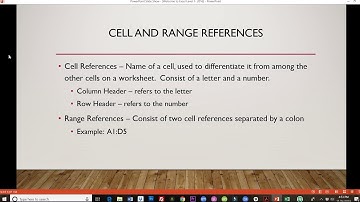 Microsoft Excel 2016 - Level 1, Part 1