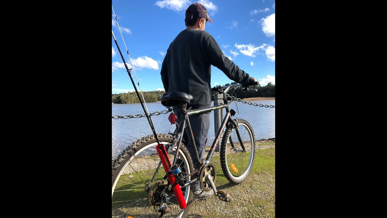 AteamProducts Bike Fishing Rod Holder - Secures Fishing Pole to Bicycl