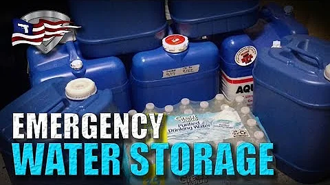 Stockage d'eau pour les urgences : Préparation à long terme