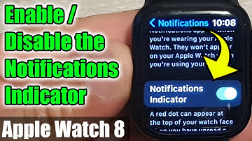 Apple Watch 8: How to Enable/Disable The Notifications Indicator | watchOS 9