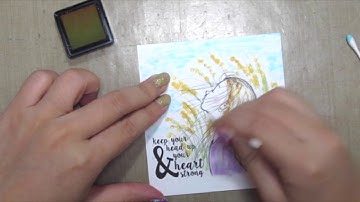 Unity Stamp Co Quick tip Coloring with Chalk Ink