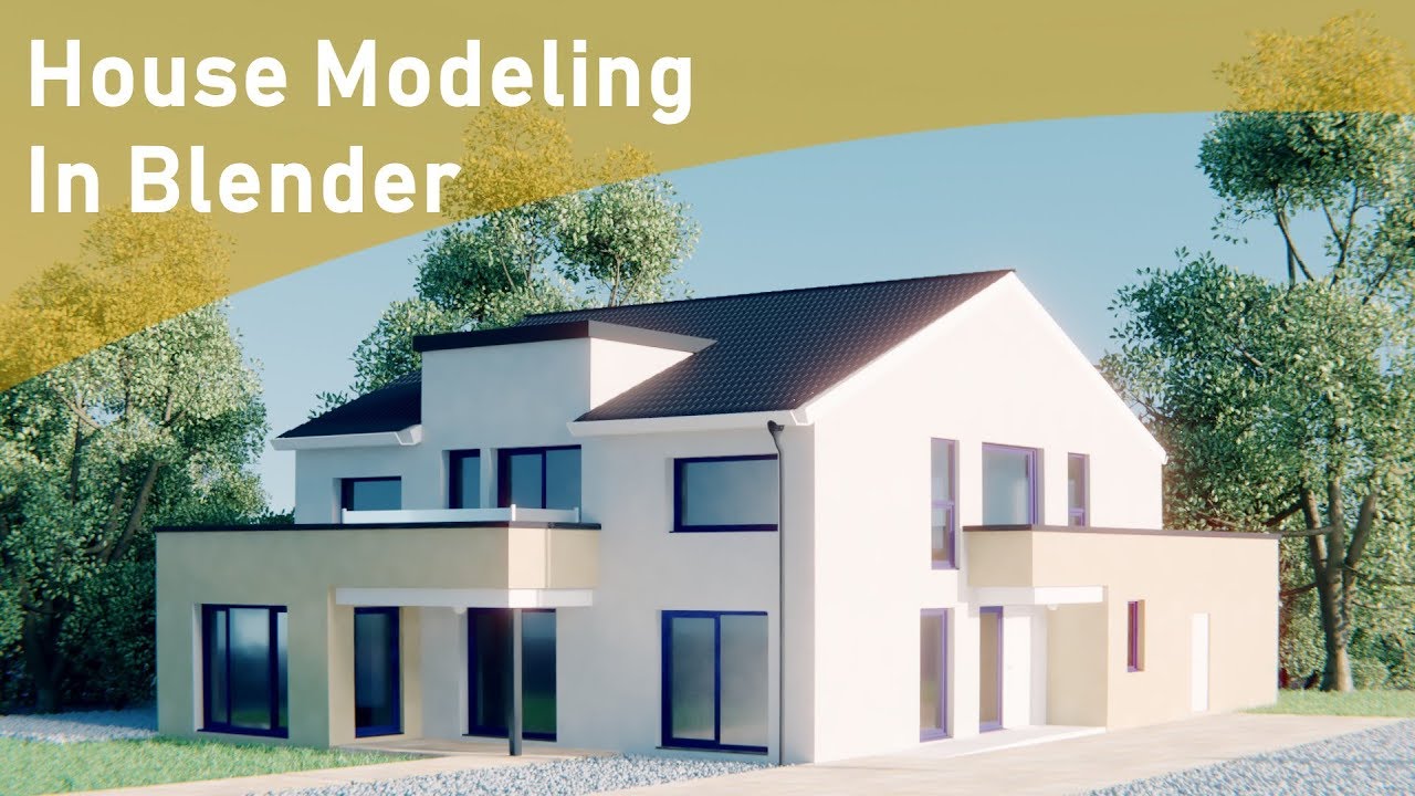 How to model a house in blender house architecture modeling timelapse