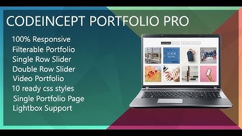 Codeincept Advanced Portfolio Wordpress Plugin Demo
