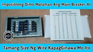 Paano Mo Malalaman Ang Main Circuit Breaker at Tamang Size Ng Wire