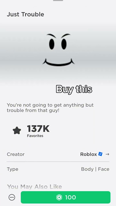 I made the roblox man face, code is 521WDWY if y'all want it : r