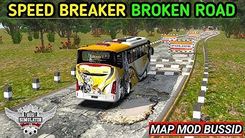 Map Mod Bussid | Speed Breaker Broken  Road Map Mod For Bus Simulator Indonesia | Speed Breaker Map