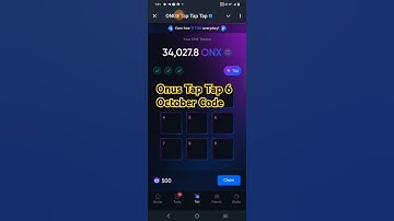 Onus Tap Tap Daily Code 6 October | Onus Tap Tap Today Cord #onustaptap #dailycode #airdrop #mining