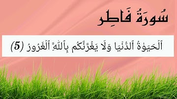 سورة فاطر (1-11) للقارئ ياسر الزيلعي