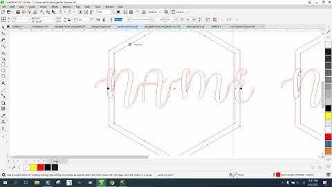 Corel Draw Tips & Tricks Name in a shape and add some bling