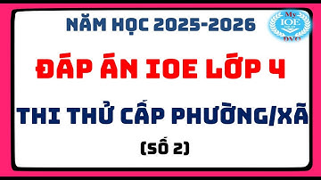 Đáp án IOE lớp 4 | Thi thử cấp Phường/Xã | Năm học 2025 -2026 | Số 2