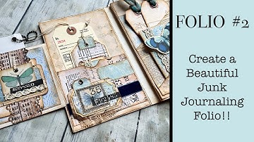 FOLIO 2: Create a Beautiful, Easy Junk Journaling Folio Using a Simple Folio Template!! Pink Monarch