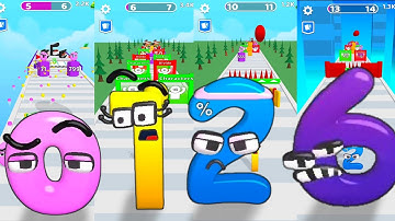 Merge Number Run Vs Alphabet Lore MAX LEVEL Satisfying Gameplay Number Master 3D