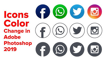 How to Change the color of Raster Icons in Photoshop | UI UX Design | Quick Tip | 2019