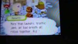 Animal Crossing Wild World Mr.Resetti gets mad.