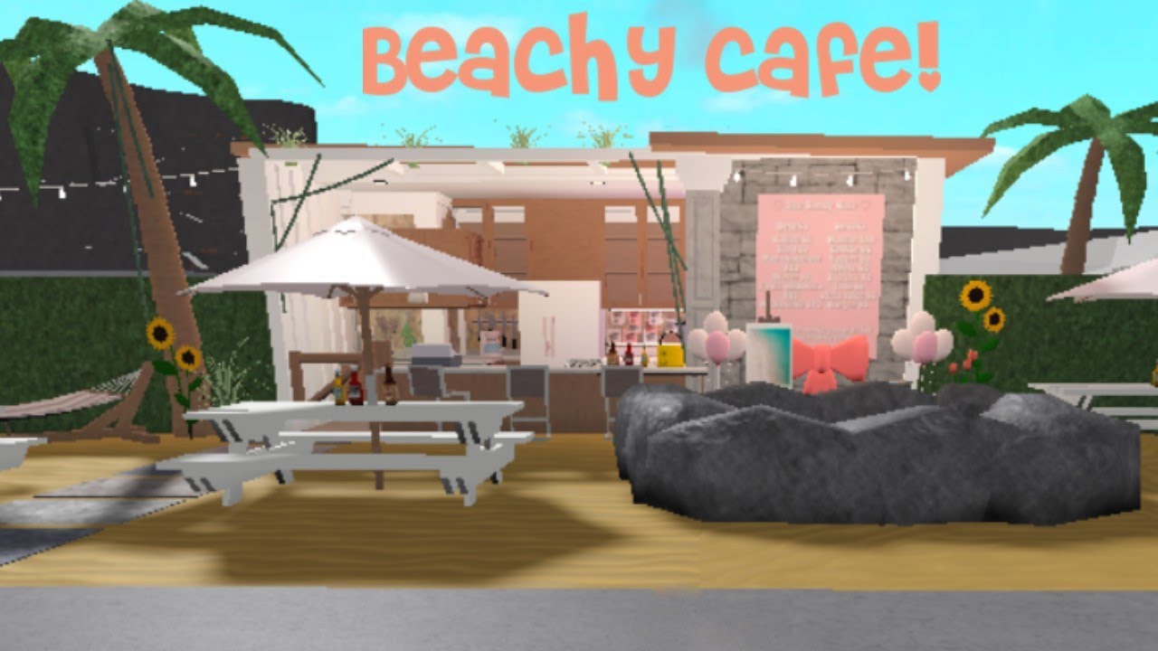 Beachy Café Speed Build |ROBLOX||BLOXBURG| - YouTube