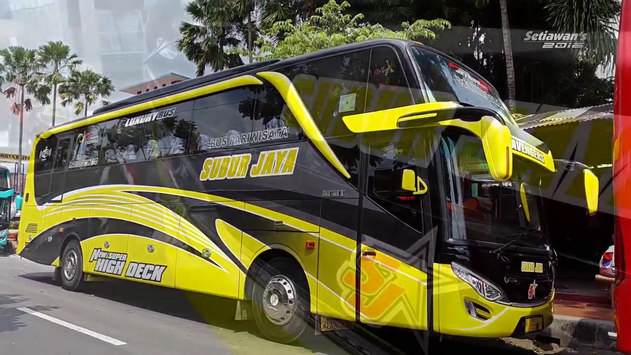 Tiga Warna Bus Subur Jaya SHD Super High Deck Bonus Telolet YouTube