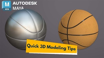 Quick Modeling Tips:Basket Ball 3D Modeling In Maya |Autodesk Maya