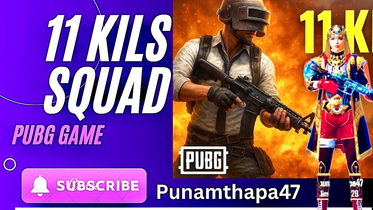 PUBG Mobile | 11 Kills Squad Wipe 🔥 Full Action Gameplay#pubgmobile ...