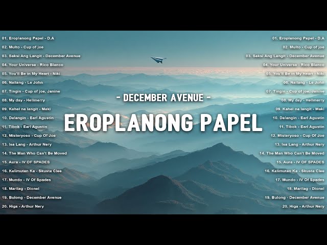 Eroplanong Papel, Saksi Ang Langit – DA 🎧 Best OPM Love Songs 2025 | Viral Tagalog Hits Playlist