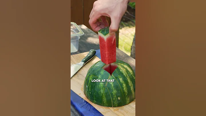 How to Slice a Watermelon into Sticks 🍉 😎 #hack #shorts