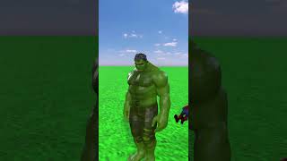 GTA V Red Hulk Vs All Super Hero DOMINO EFFECT #marvel #hulk #spiderman #animation #3danimation