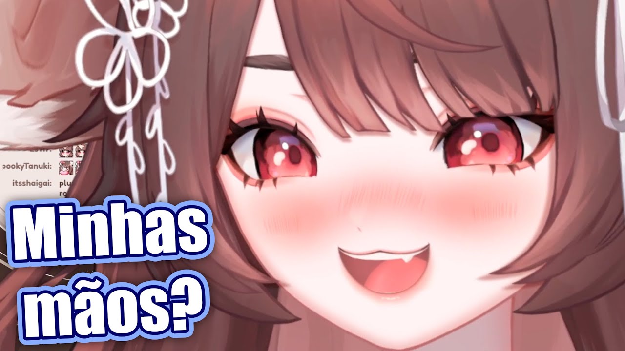 A fofa mostrou as mãos dela...