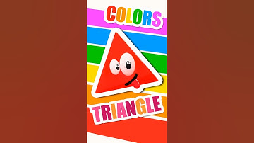 🔺 The TRIANGLE! ✨ Learning SHAPES & COLORS 🌈 #titounis #colors #songsforkids #shapes #triangle