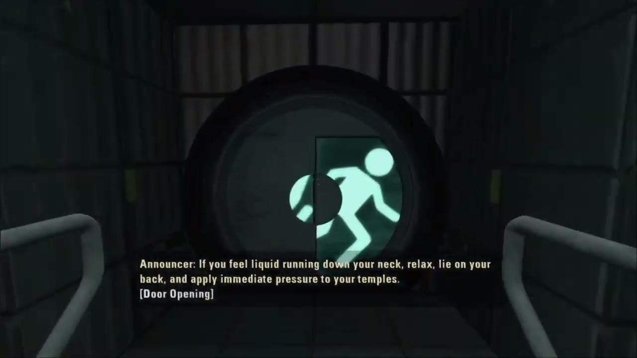 lost plays with a portal gun in portal 2