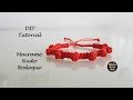 🎈DIY Tutorial Pulsera de Macramé Roja Suerte Fácil Paso a Paso con Nudo Bodoque/Red Macrame Bracelet