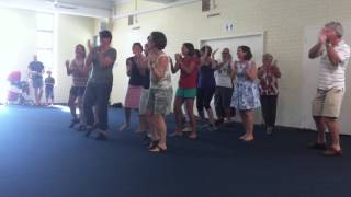 Rehearsal 1 - Sharon Dancing Queen Flash Mob