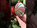 Raz 4" Set of 3 Peppermint Pink and Green Glass Christmas Ornaments 4623069