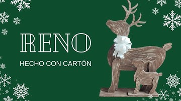 Reno de cartón || Manualidades de Navidad #navidad #reno #diynavidad #diy #reciclaje #craft 