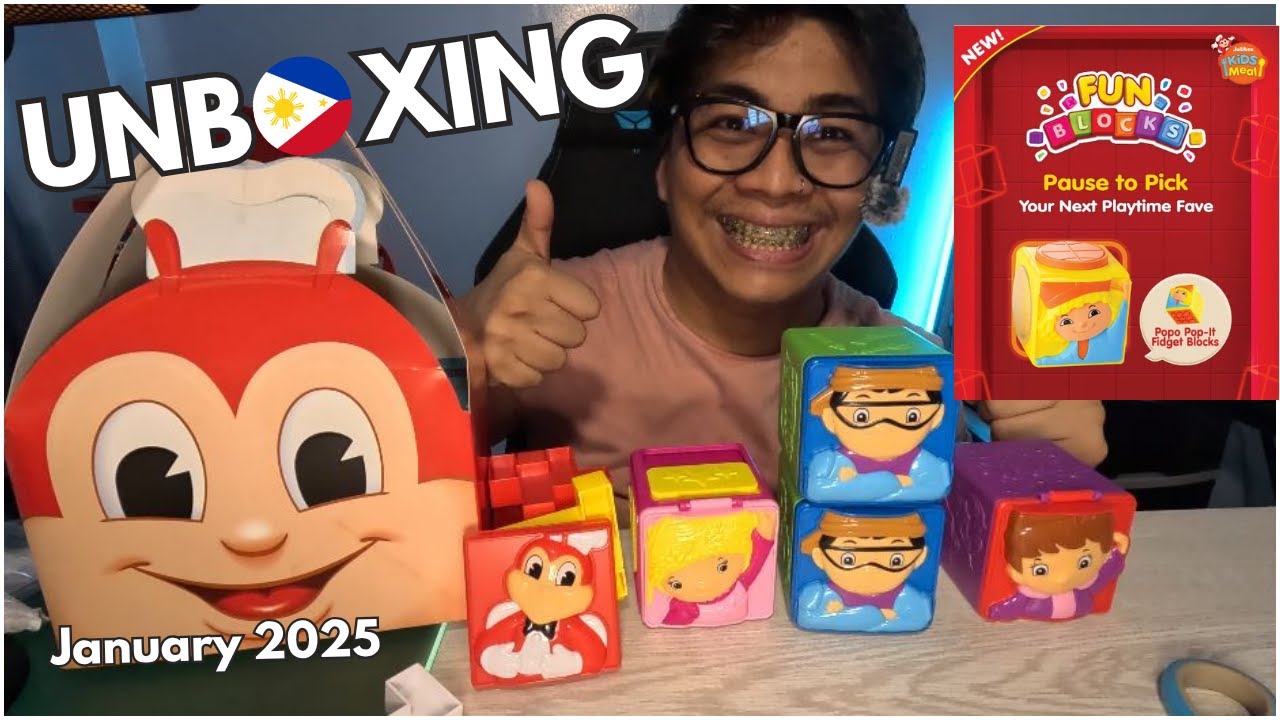 January 2025 Jollibee Fun Blocks – Unboxing Jollibee Kids Meal
