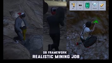 FiveM Realistic Mining Job | Mining with C4 and Drill | Mixer Process