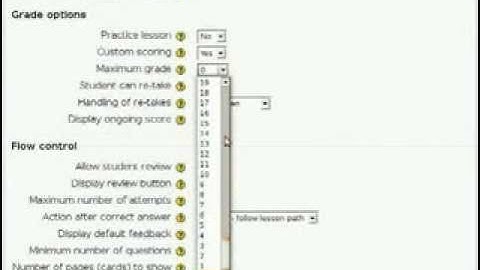 Creating a Moodle Lesson - Moodle Video Tutorials