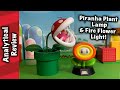 Piranha Plant Lamp and Fire Flower Light Review!