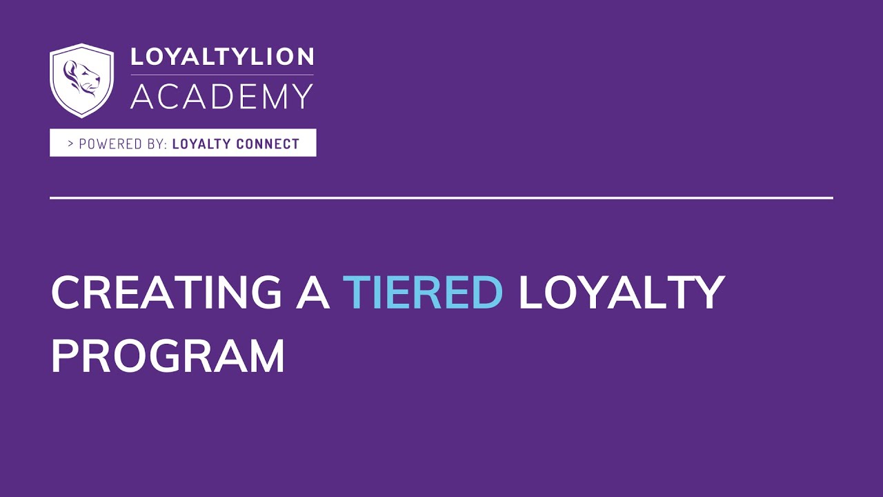Creating a tiered loyalty program