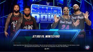 WWE2K23 Jey uso vs Montez Ford in a Normal Match on SmackDown part 1