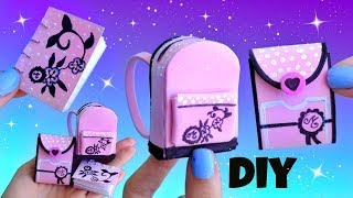 Diy Haz Miniaturas Escolares De Marinette Ladybug Mochila, Cuaderno, Libreta De Dibujo 2ª Parte