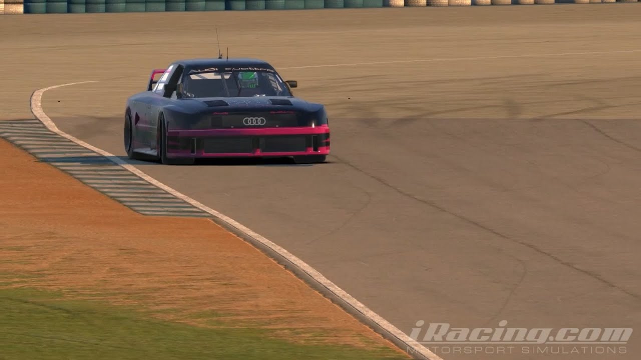 Iracing Audi 90 GTO slides through 1st corner Sebring YouTube