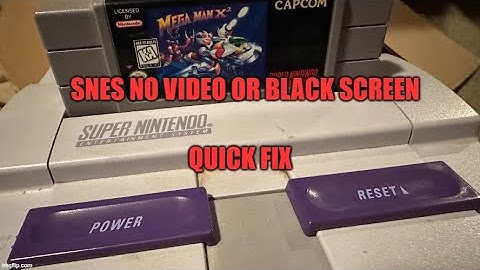 Super Nintendo Black Screen or No Video Quick Fix