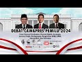 Live debat kedua calon wakil presiden pemilu 2024