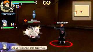 naruto shippuden ultimate ninja impact pain tendo and konan vs mision seal super hard