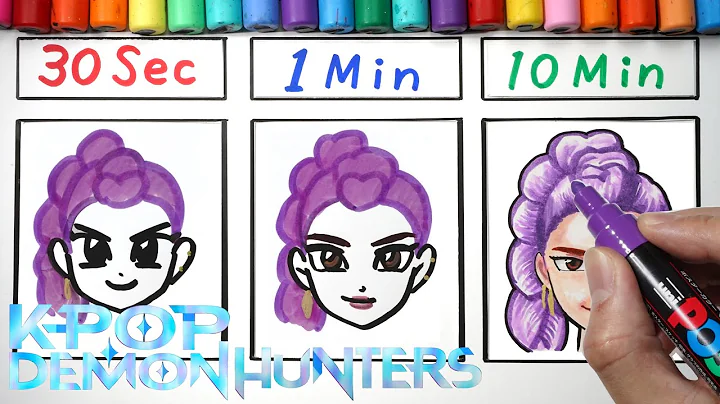 Drawing Rumi in 30Sec.1Min.30Min(KPop Demon Hunters)