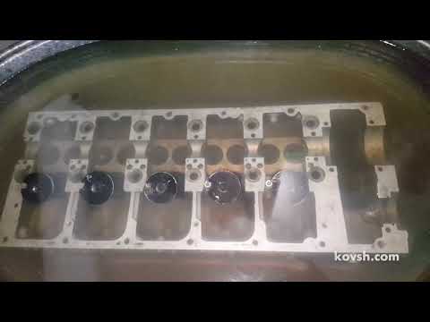 Опрессовка ГБЦ VW Transporter T5 2.5d, AXD после восстановления посадочных мест под насос-форсунки