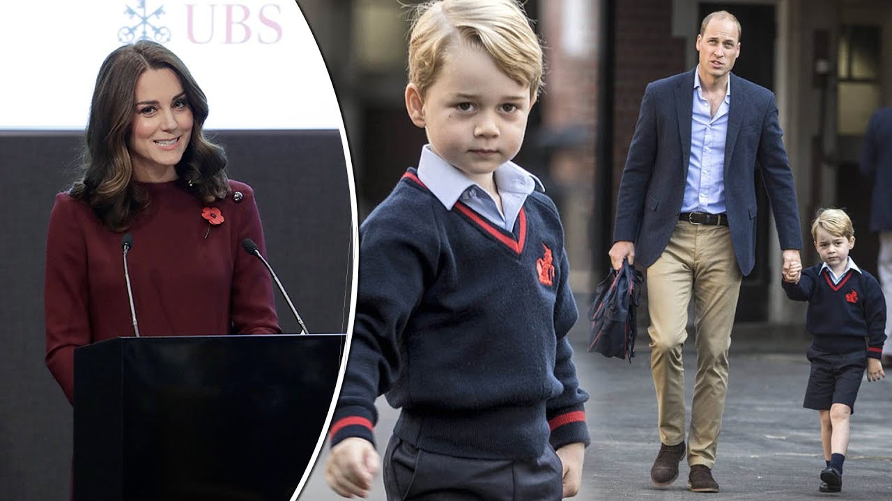 Duchess Kate reveals she's 'getting used' to leaving Prince George at school gates