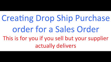 Datamoto CRM | Creating Drop Ship Purchase order for a Sales Order